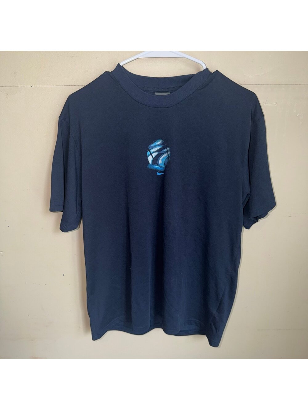 Nike Basketball Center Swoosh Shirt Mens SM Vtg y2k 90s Rare